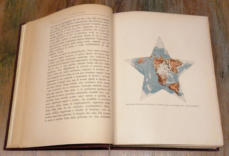 La scoperta del Polo Nord per Roberto E. Peary (1909), …