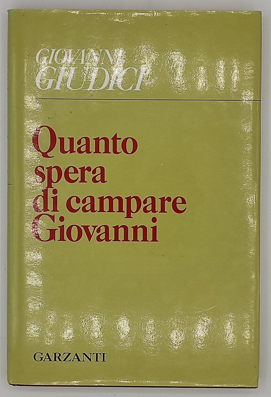 Quanto spera di campare Giovanni