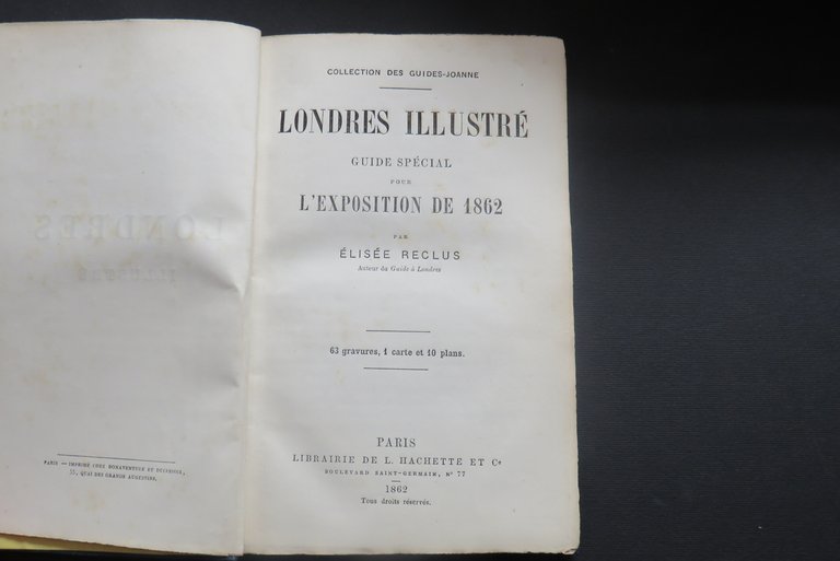 Londres Illustré Guide Special pour l’Exposition de 1862