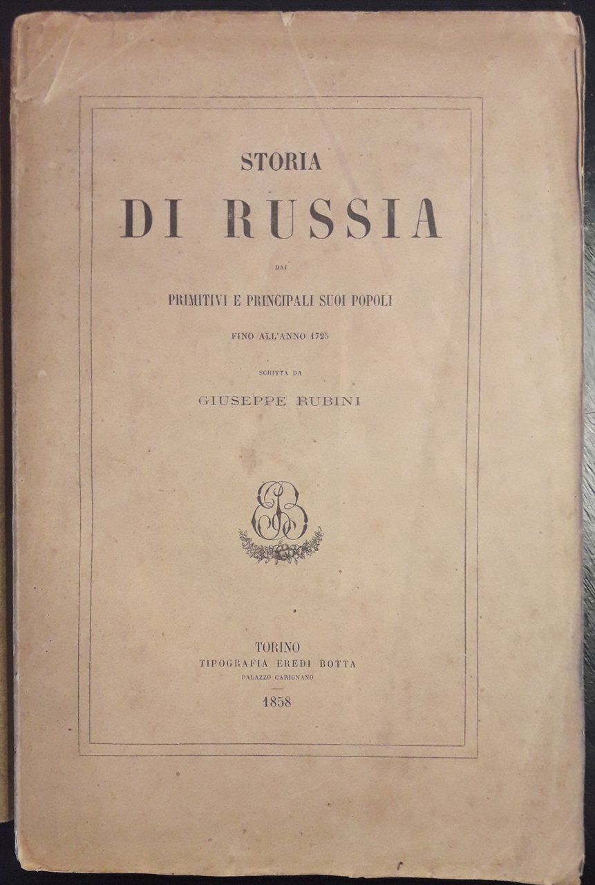 Storia di Russia dai primitivi e principali suoi popoli fino …