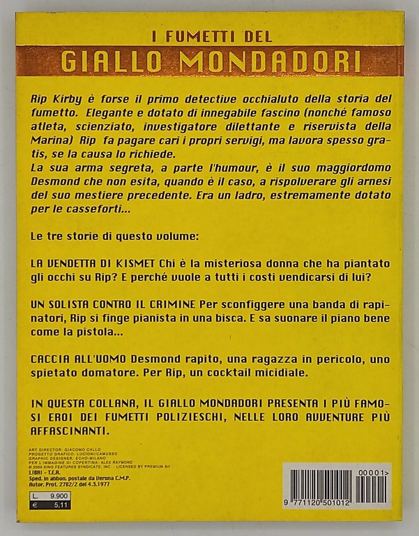 Rip Kirby. Un gentiluomo contro il crimine