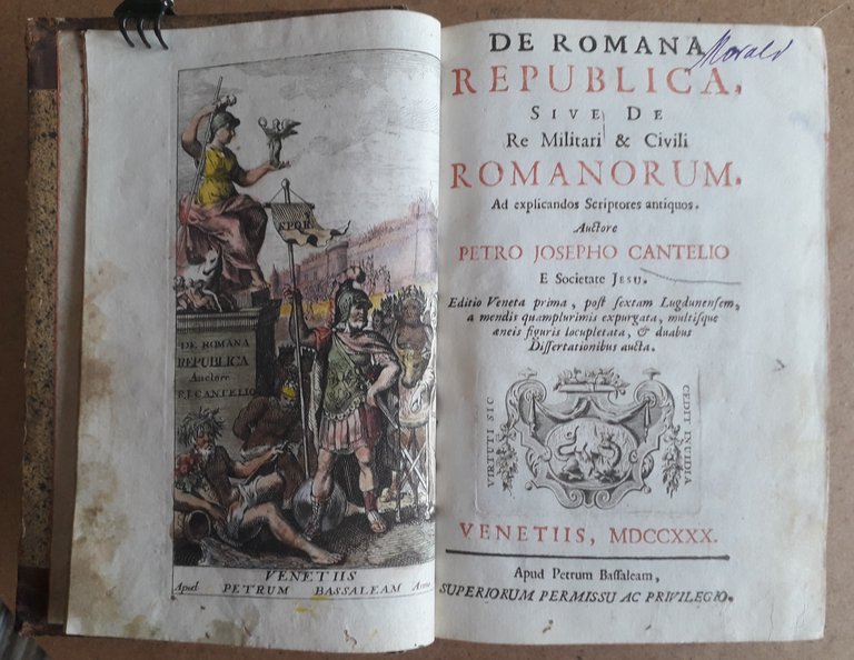 De Romana Republica, Sive de Re Militari & Civili Romanorum. …