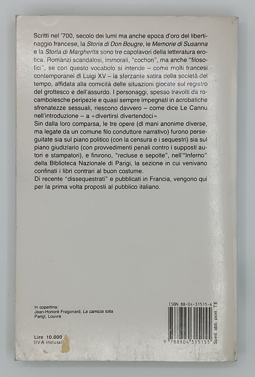 Romanzi erotici del '700 francese