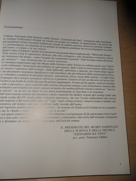 la misura del tempo. dall'orologio solare all'orologio atomico