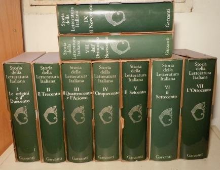 STORIA DELLA LETTERATURA ITALIANA - PRIMA EDIZIONE COMPLETA IN NOVE …