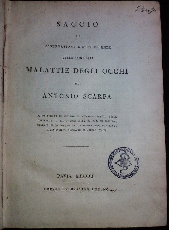 Saggio di osservazioni e d'esperienze sulle principali malattie degli occhi