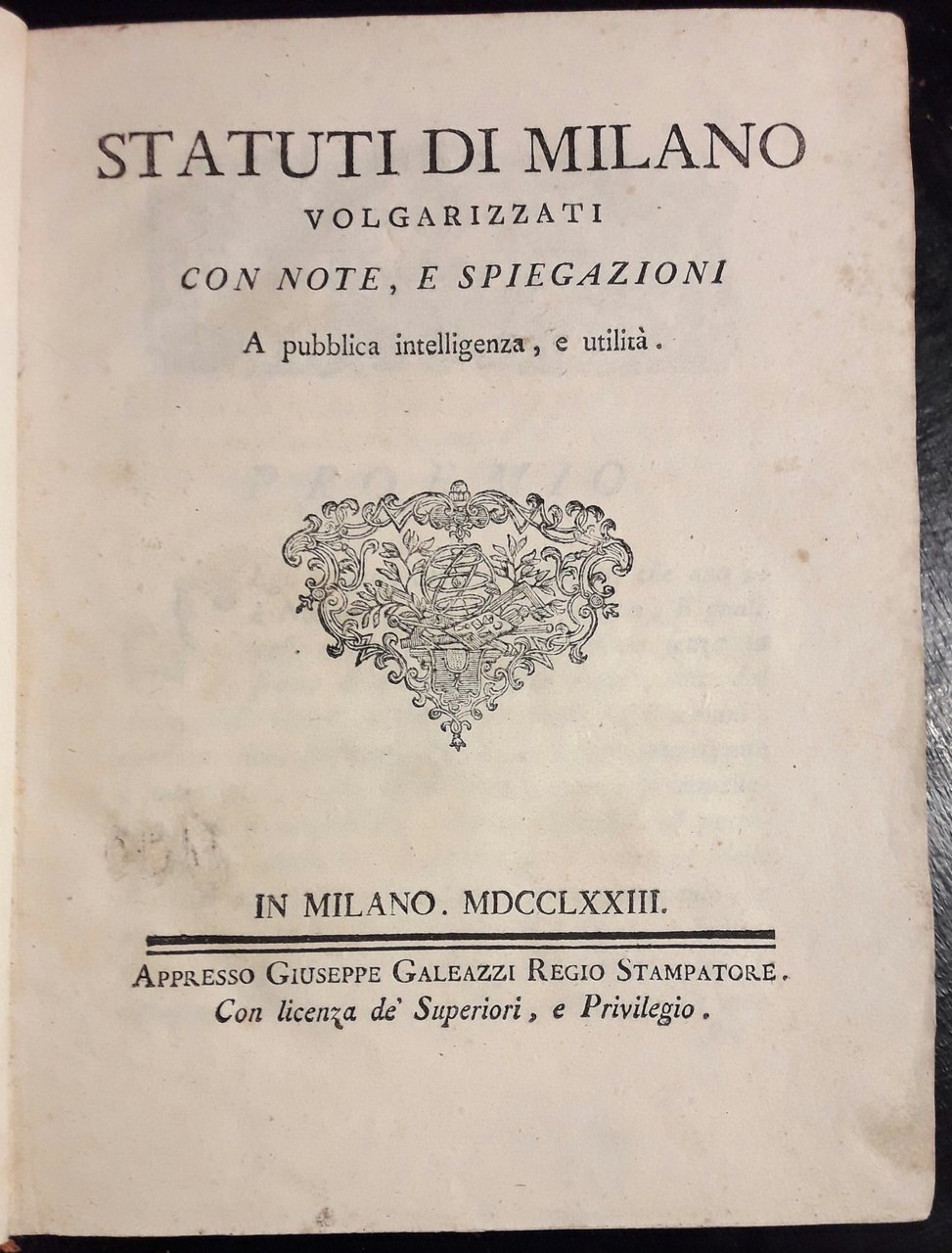 Statuti di Milano volgarizzati con note, e spiegazioni. A pubblica …