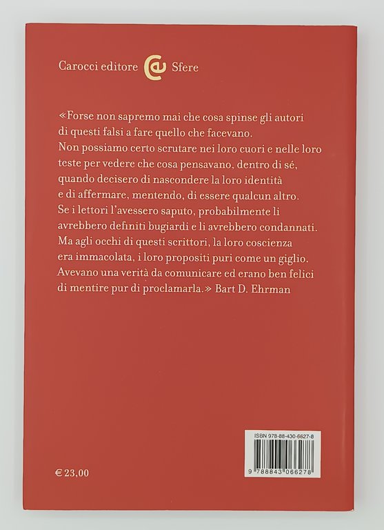 Sotto falso nome. Verità e menzogna nella letteratura cristiana antica