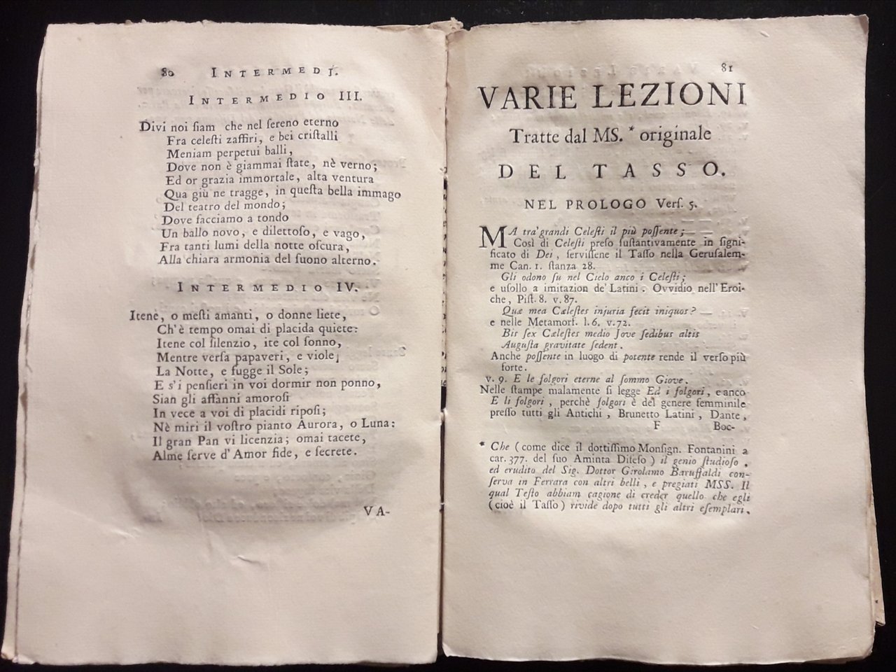 Aminta. Favola boscareccia con le annotazioni d'Egidio Menagio. In questa …