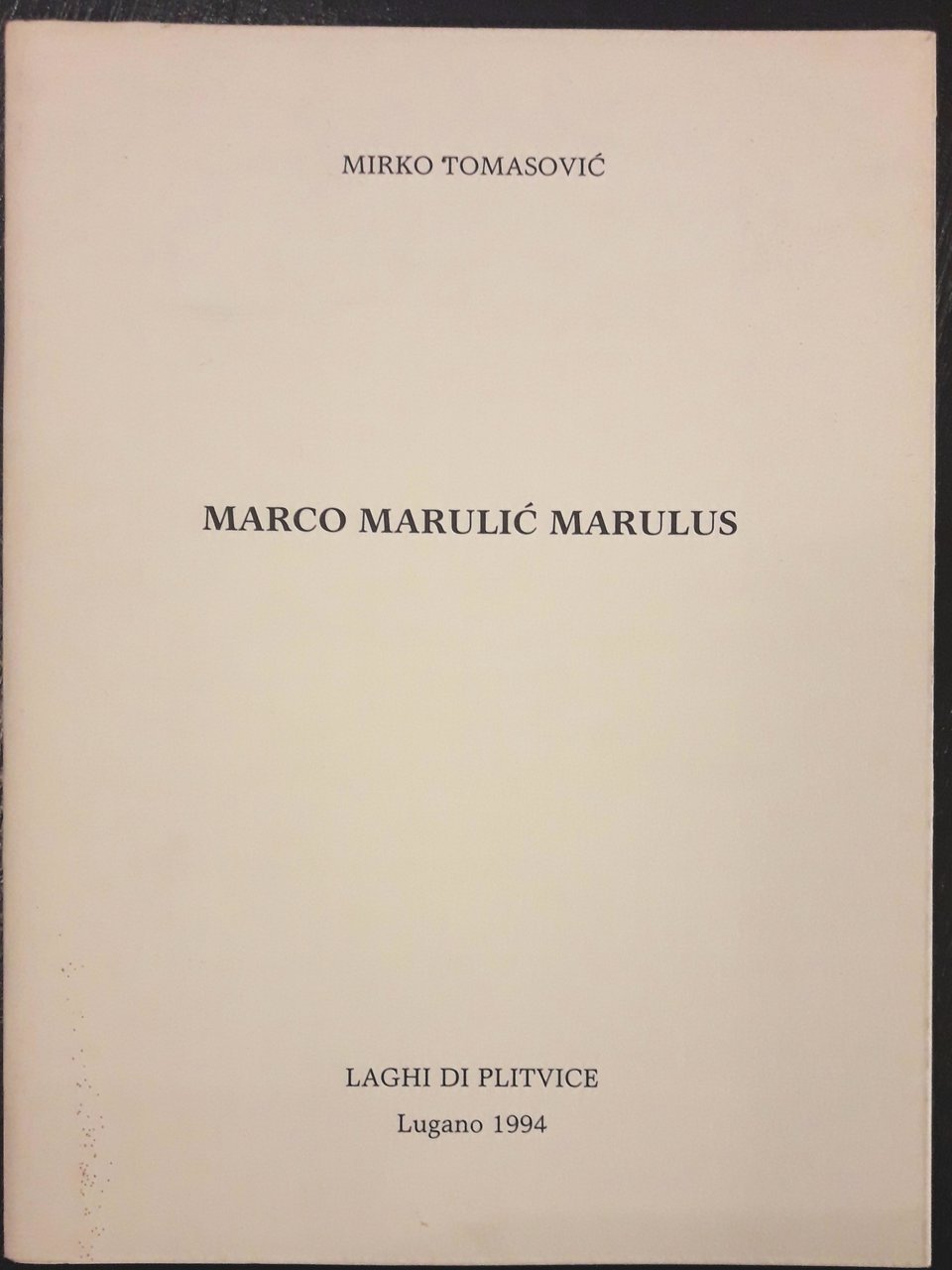 Marco Marulic Marulus