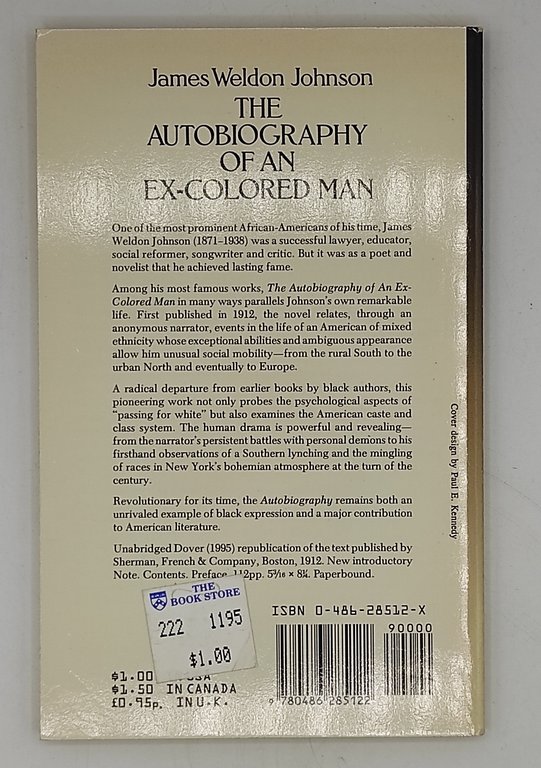 The Autobiography of an ex-colored Man