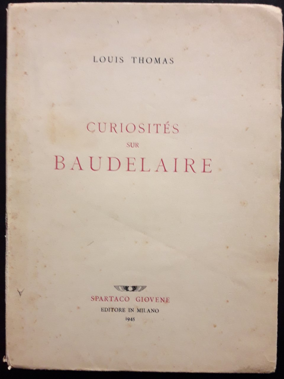 Curiosités sur Baudelaire