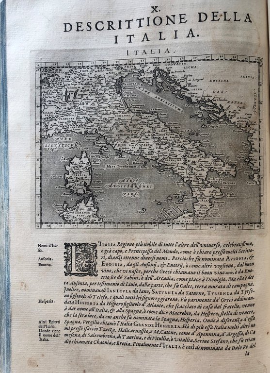 GEOGRAFIA CIOE’ DESCRITTIONE DELLA TERRA PARTITA IN DUE VOLUMI, NEL …