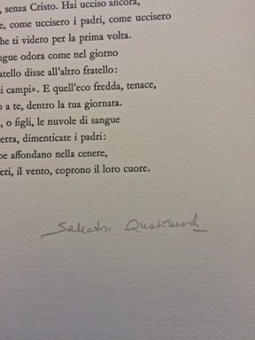 Uomo del mio tempo. Lirica di Salvatore Quasimodo. Incisioni di …