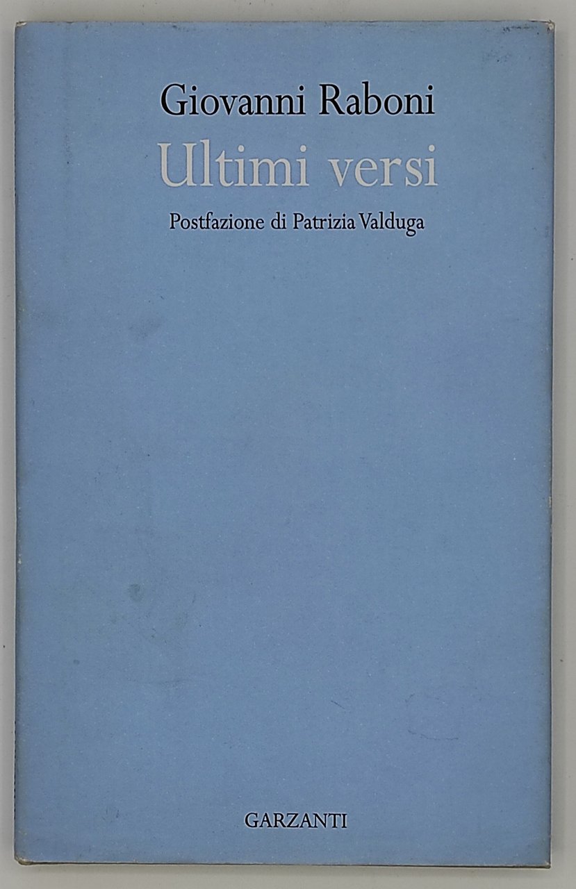 Ultimi versi