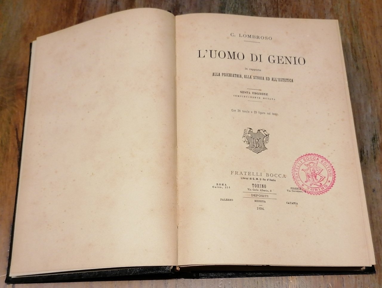 L'uomo di genio in rapporto alla psichiatria, alla storia ed …