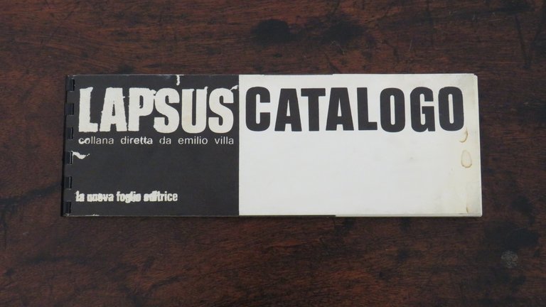 LAPSUS CATALOGO. Collana diretta da Emilio Villa. | Immagine Gallery 1