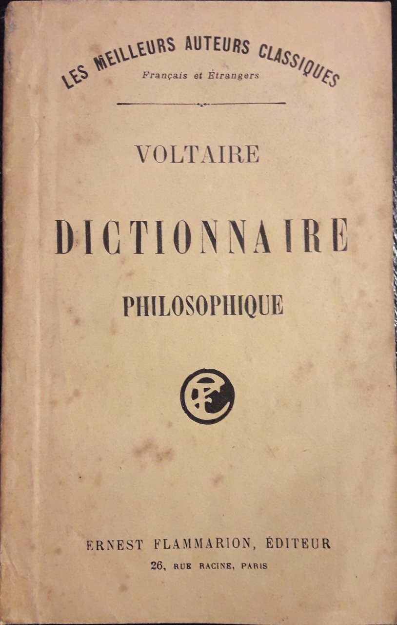 Dictionnaire philosophique