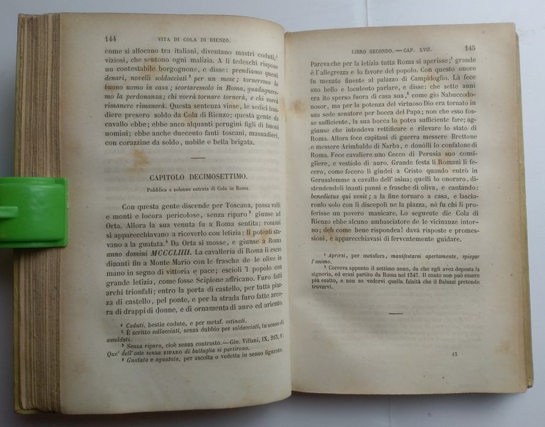 LA VITA DI COLA DI RIENZO, tribuno del popolo romano.