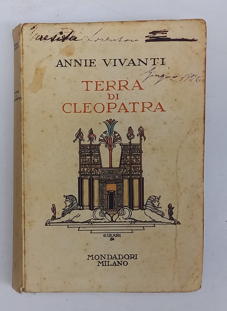 TERRA DI CLEOPATRA (prima edizione) - 1925