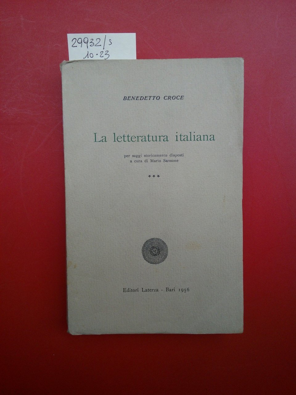 La letteratura italiana vol. III L'Ottocento