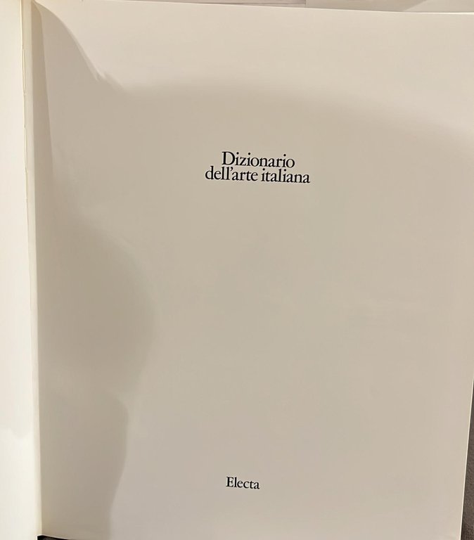 Dizionario dell'arte italiana