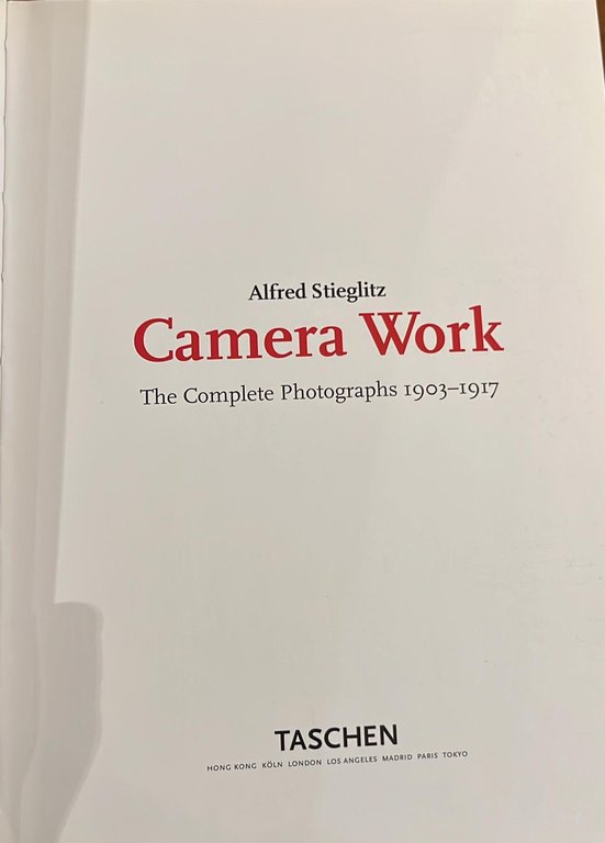 Camera Work- The complete photograph