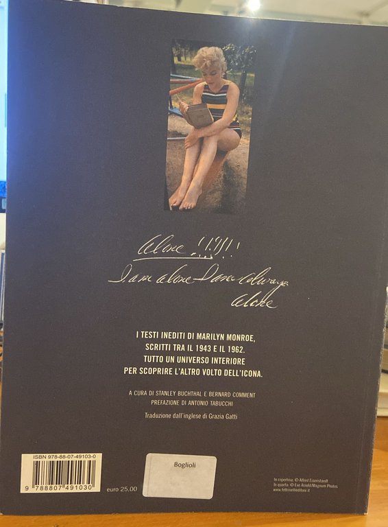 Marylin Monroe fragments- poesie, appunti lettere