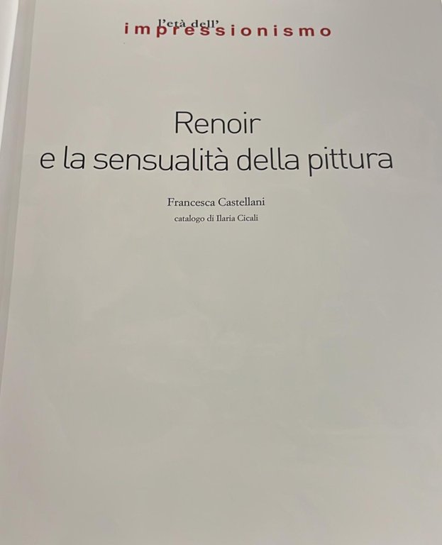 Renoir- E la sensualità della pittura