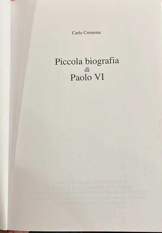 Piccola biografia di Paolo VI