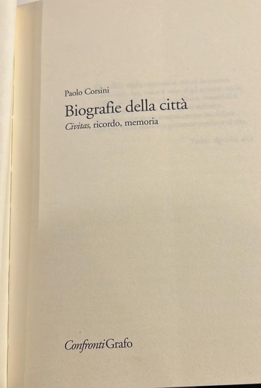 Biografie della città