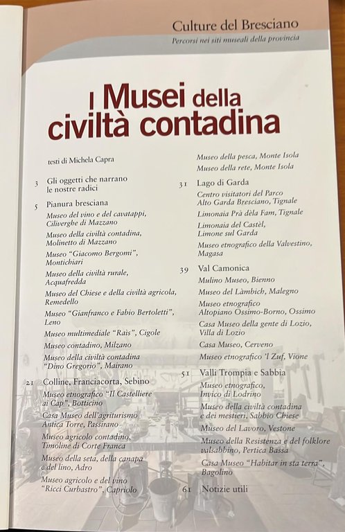 I musei della civiltà contadina