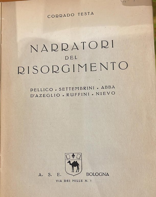 Narratori del risorgimento