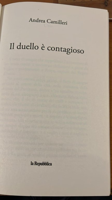 Il duello è contagioso