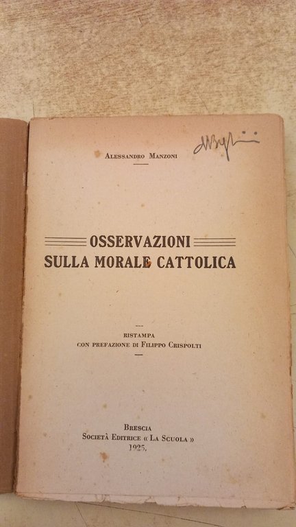 Osservazioni sulla morale cattolica