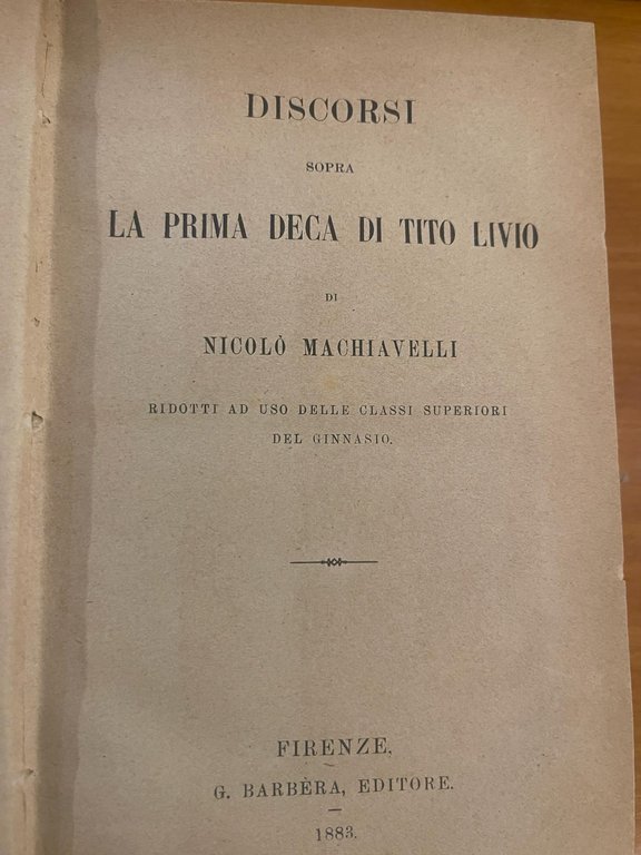 La prima deca di Tito Livio