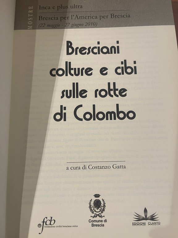 Bresciani colture e cibi sulle rotte di Colombo