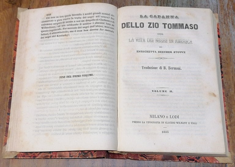 La Capanna dello Zio Tommaso ossia La vita dei negri …