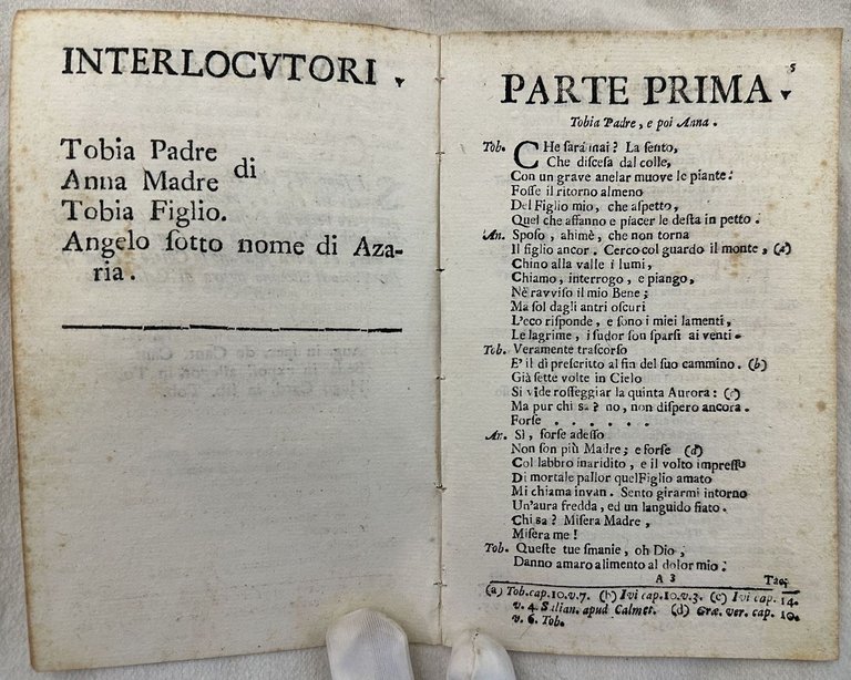 IL TOBIA COMPONIMENTO SACRO DI ABERILMO EGINENSE P. A. DA …