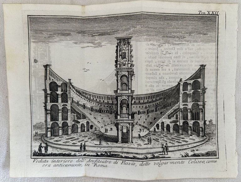 VEDUTA INTERIORE DELL'ANFITEATRO DI FLAVIO, DETTO VOLGARMENTE COLISEO, COME ERA …