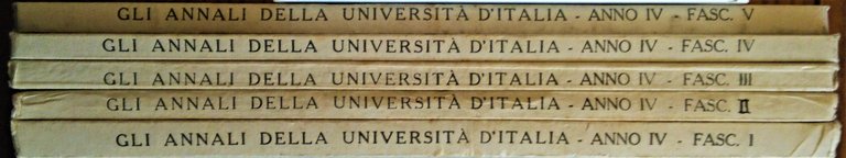 Gli Annali della Università d' Italia. Rivista bimestrale dell' istruzione …