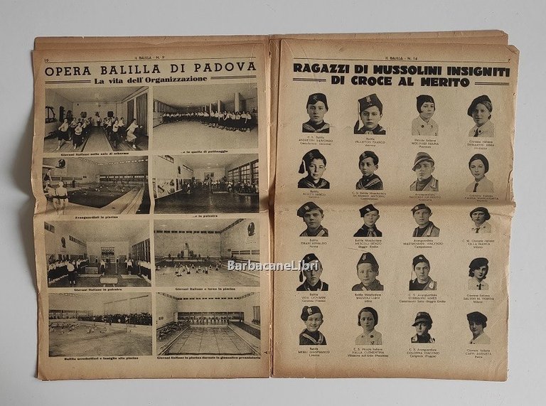 Il Balilla. Numero 14, Anno XV. 4 aprile 1937. Fondato …