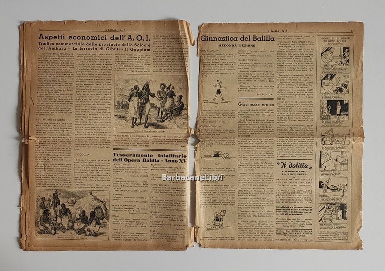 Il Balilla. Numero 3, Anno XV. 17 gennaio 1937. Fondato …
