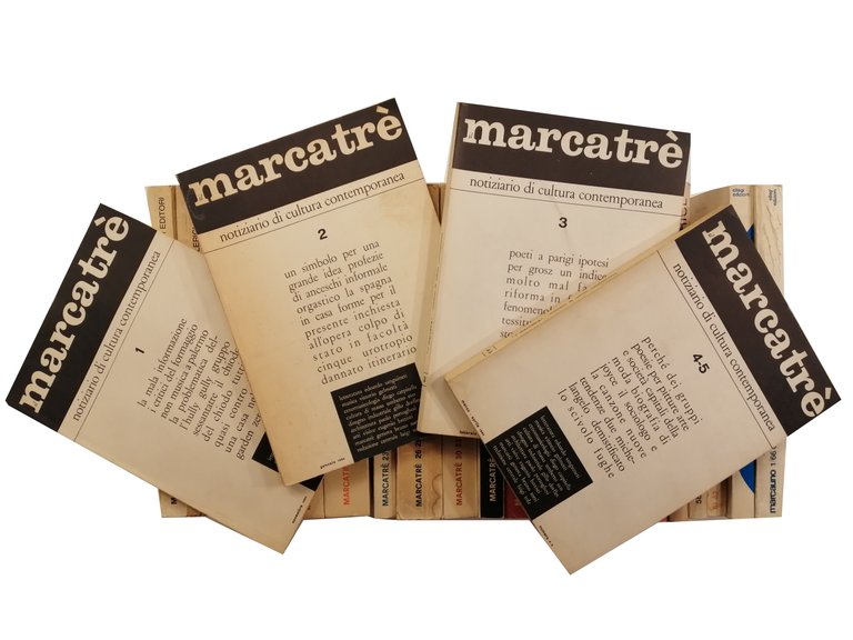 Marcatrè Marcatre Notiziario di cultura contemporanea. Tutto il pubblicato. Con …