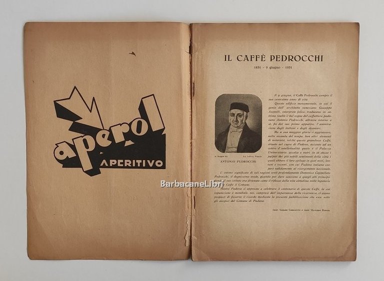 Il Caffè Pedrocchi. 1831 - 9 giugno - 1931