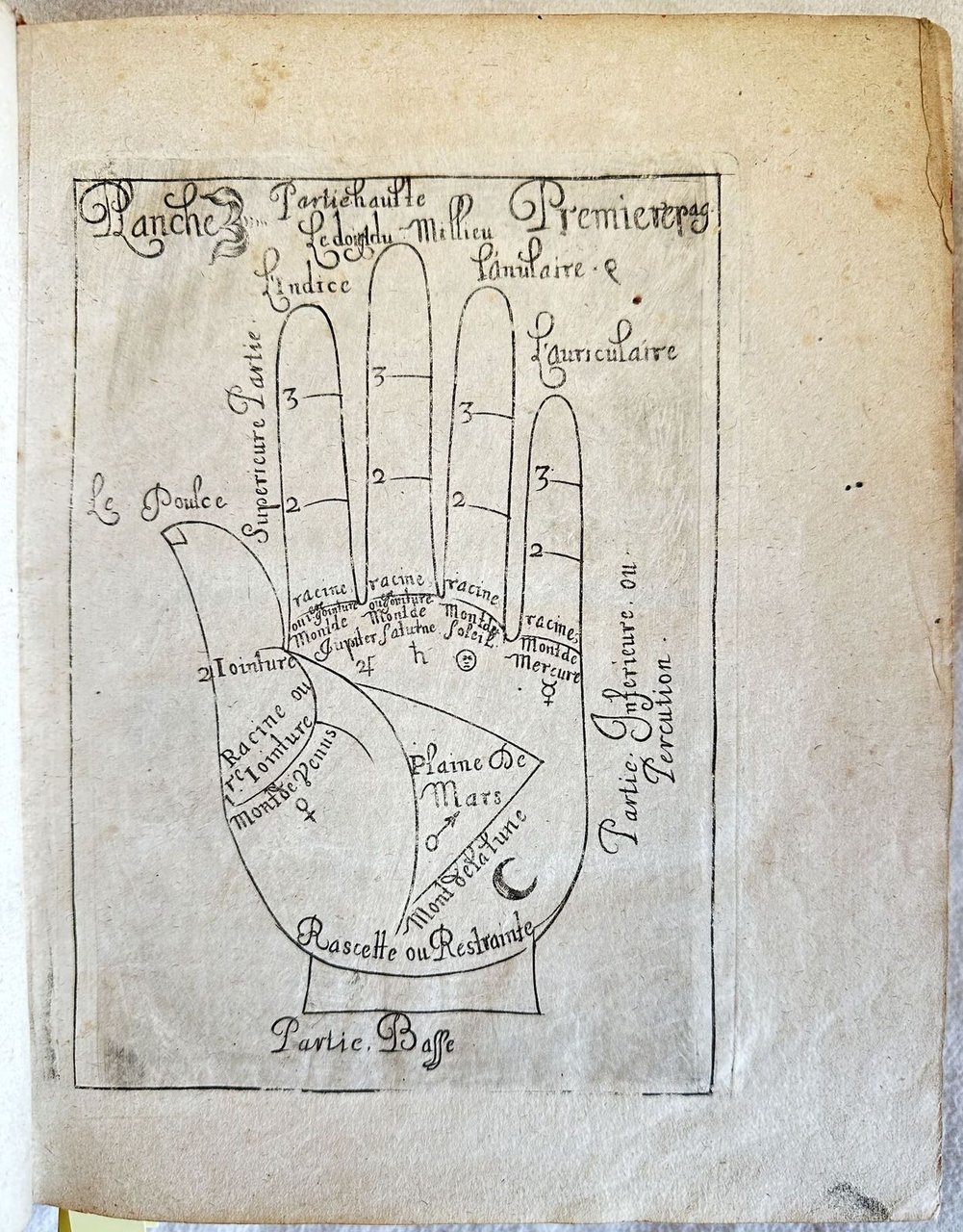 LA CHIROMANTIE UNIVERSELLE REPRESENTEE EN PLUSIERS CENTAINES DE FIGURES CONTENUES …