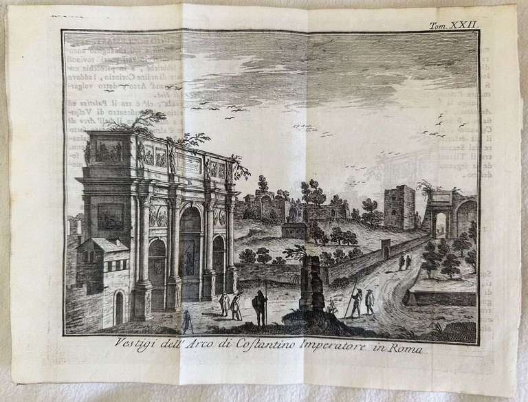 VESTIGI DELL'ARCO DI COSTANTINO IMPERATORE IN ROMA