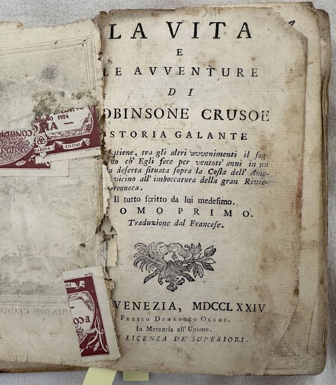 LA VITA E LE AVVENTURE DI ROBINSON CRUSOE STORIA GALANTE …