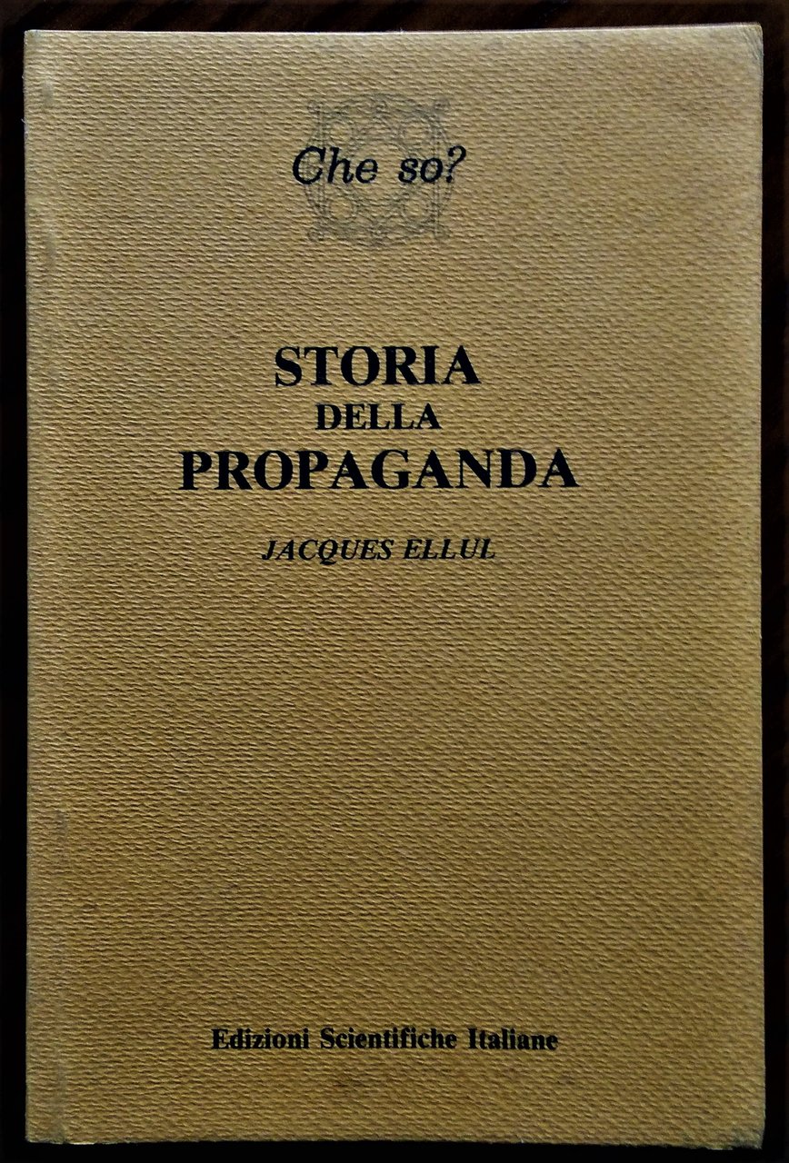 Storia della propaganda.