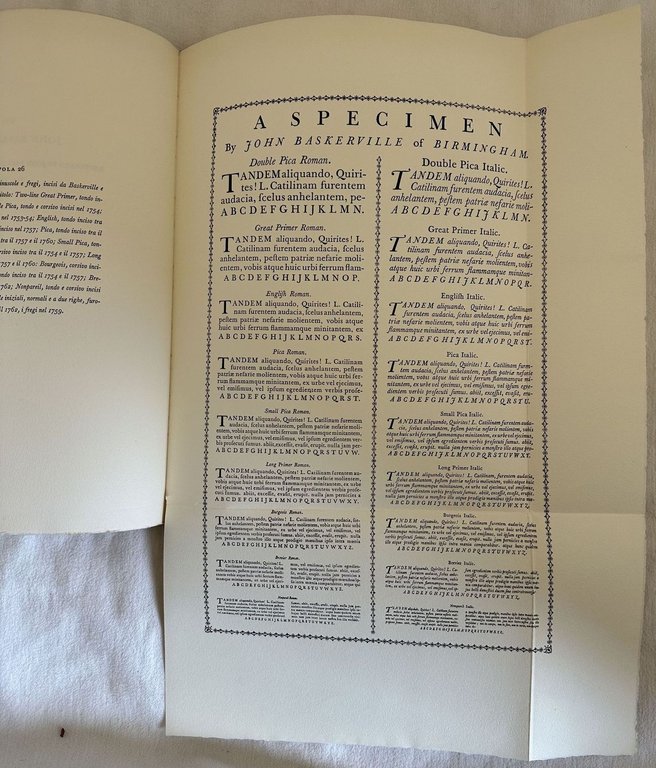 CAMPIONARI DI CARATTERI NELLA TIPOGRAFIA DEL SETTECENTO SCELTA, INTRODUZIONE E …